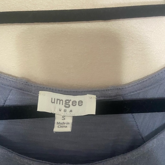 Umgee women's S relaxed fit high low raw hem distressed T shirt dress EUC - Picture 4 of 7